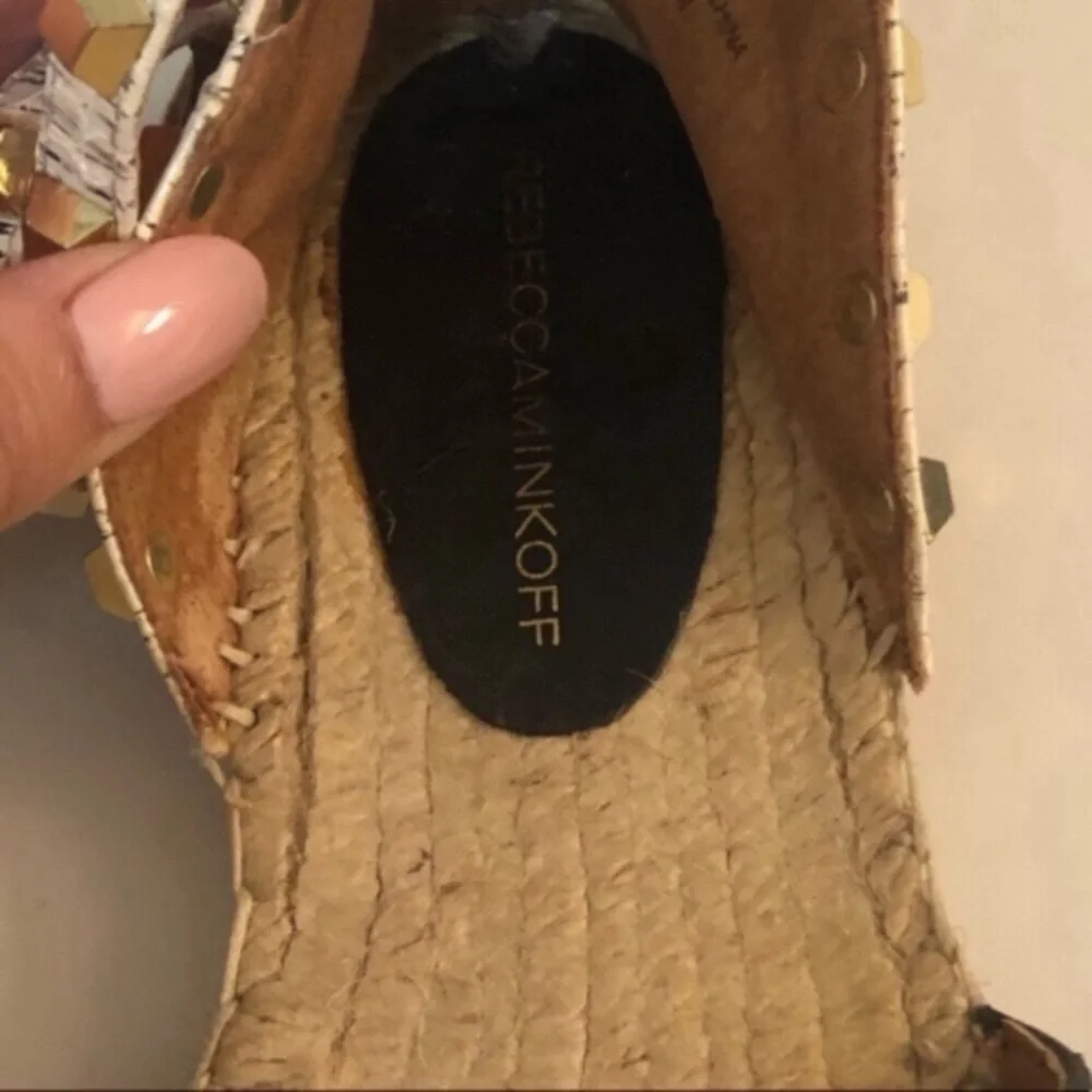Rebecca Minkoff Studded Espadrilles With Mesh